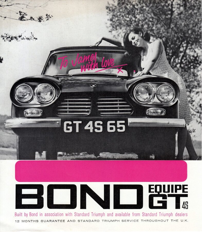 BOND bilbrochure, auto katalog, auto prospekt, automobile literature